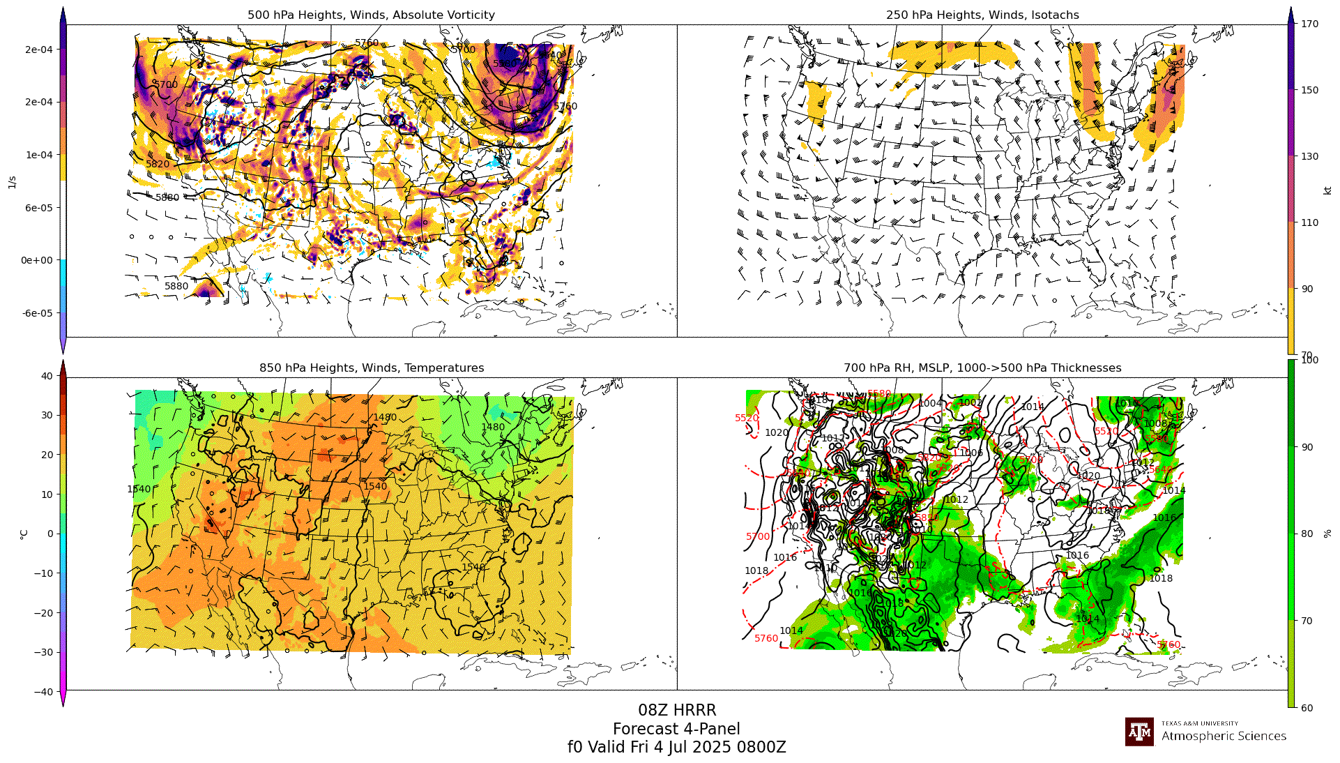 HRRR 4-Panel