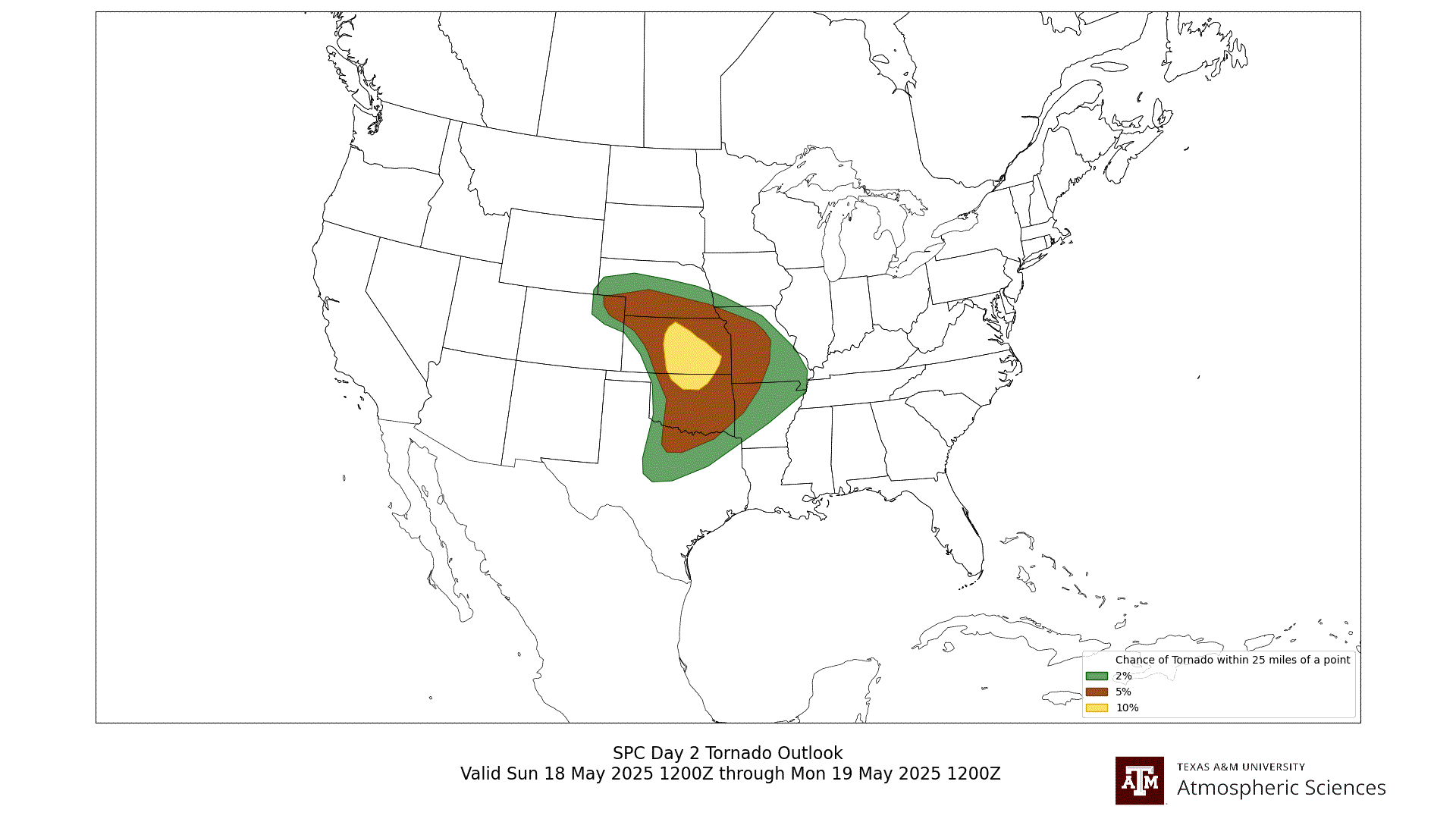 SPC Tornado Outlook