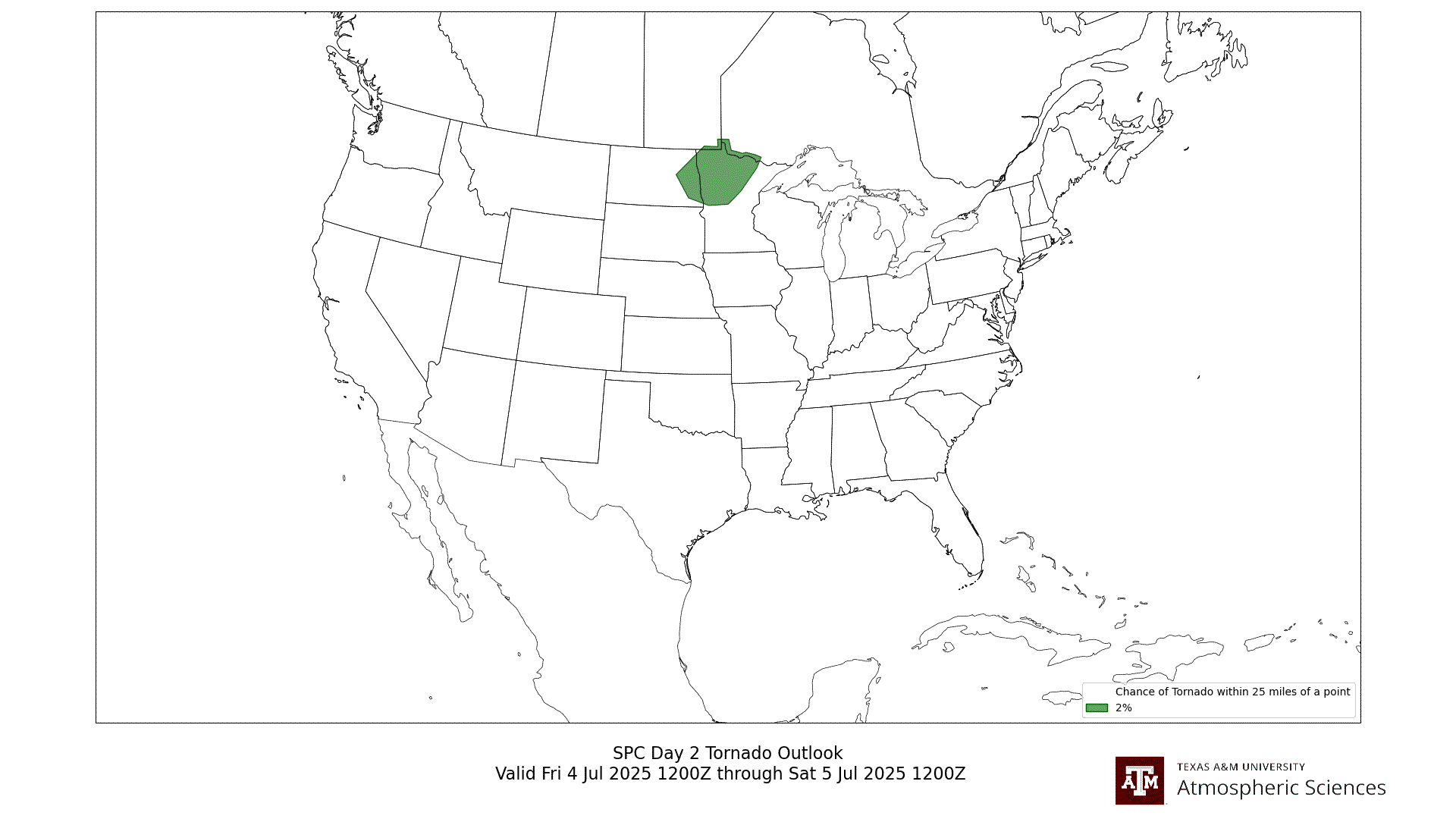 SPC Tornado Outlook
