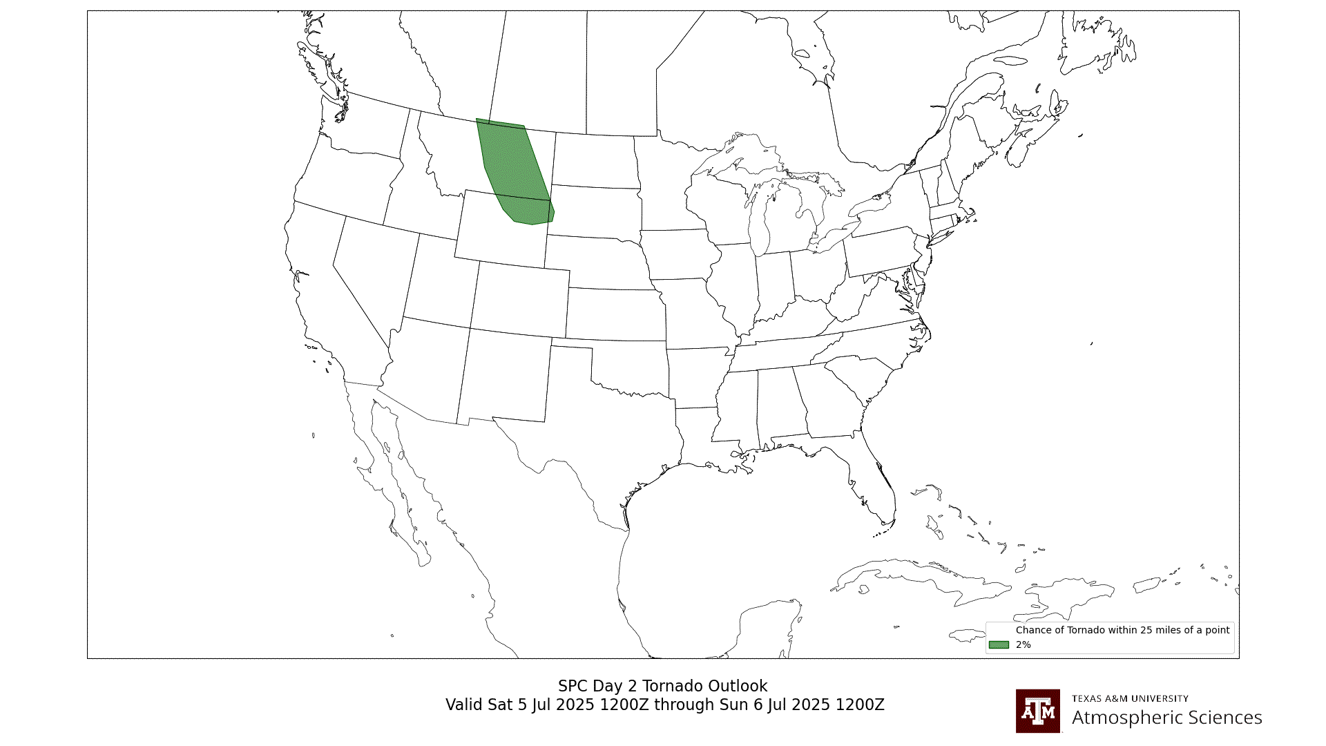 SPC Tornado Outlook