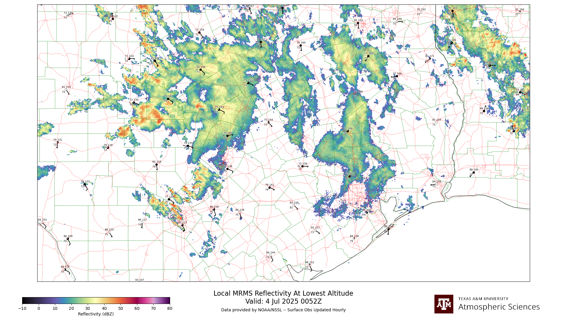 Local Radar Mosaic