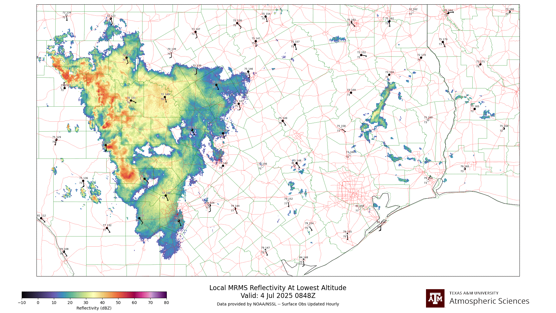 Local Radar Mosaic